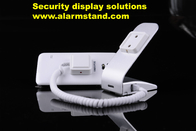 COMER cell phone open security counter display system with charging cable and alarm sensor